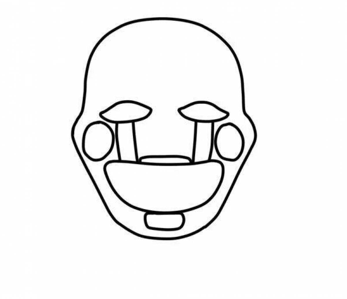 Majestic puppet fnaf coloring page