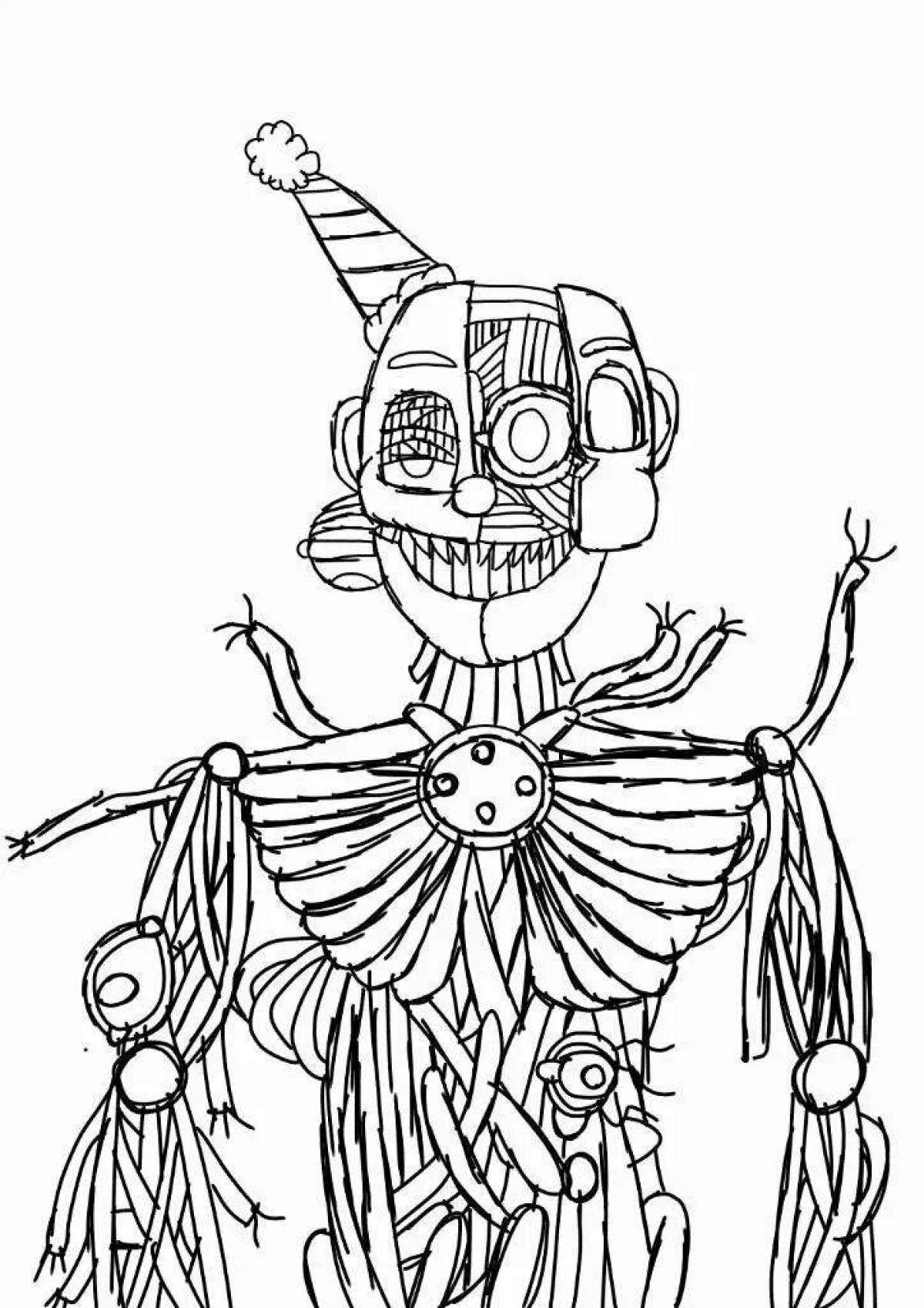 Regal puppet fnaf coloring page