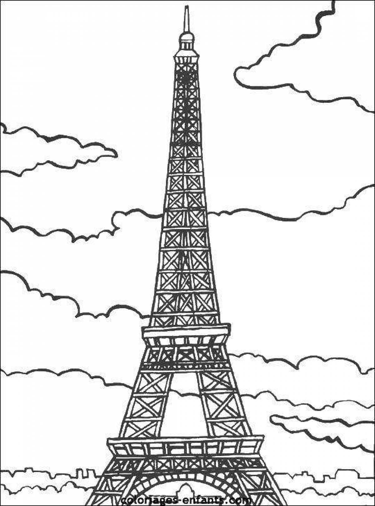 Great coloring of the eiffel tower