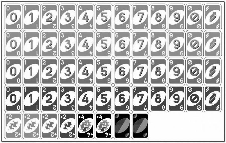 Coloring Pages Uno card (37 pcs) - download or print for free #6163