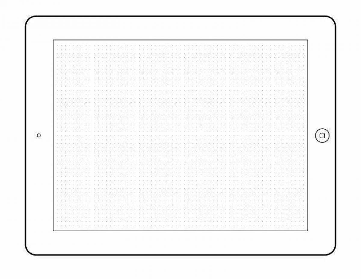 Как нарисовать планшет. Раскраска планшет. Раскраска айпад. Планшет для раскрашивания. Планшет распечатка.