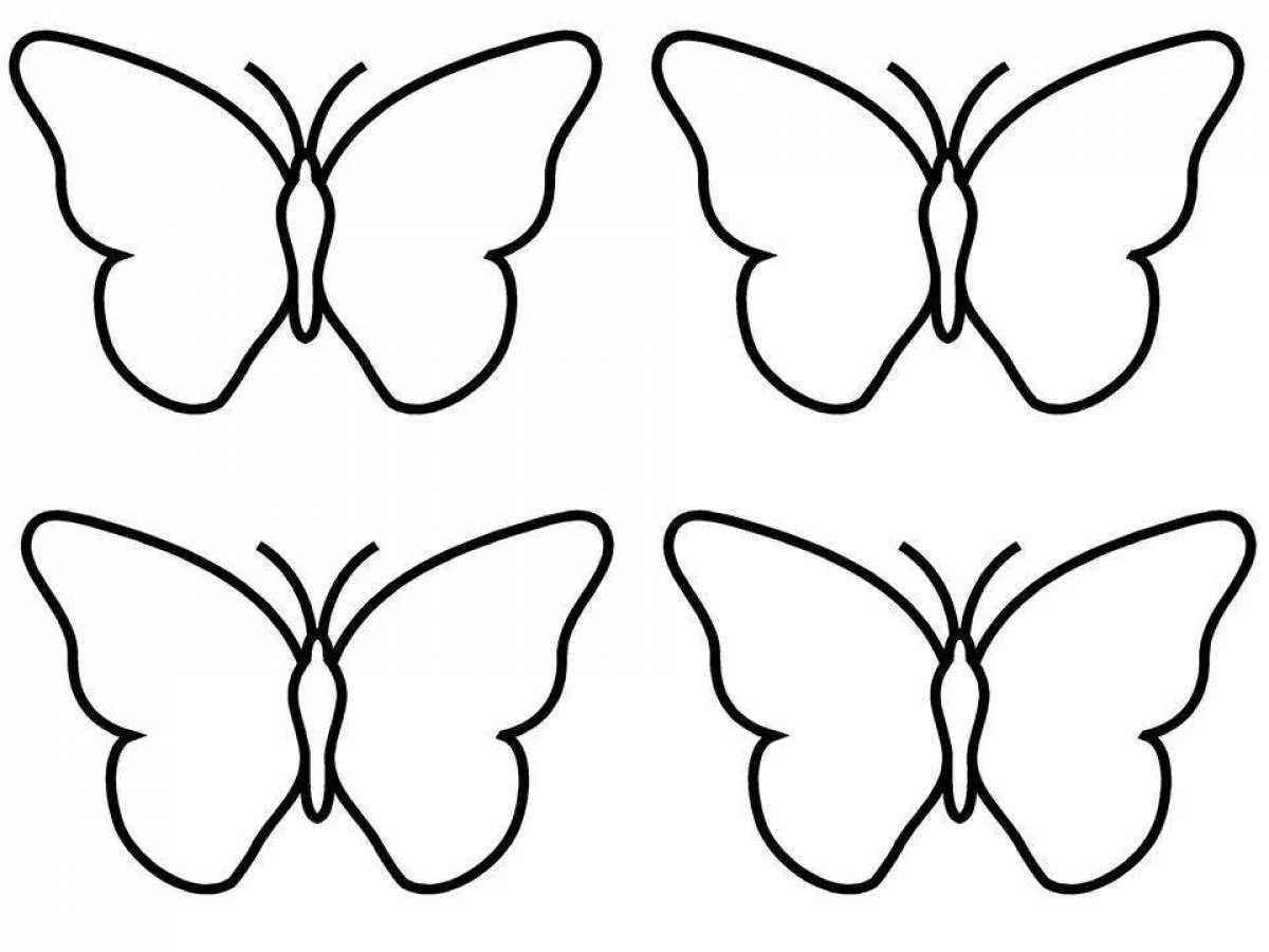 Бабочки разного размера шаблон. Трафареты бабочки. Шаблон бабочки. Бабочки для вырезания. Бабочка контур.