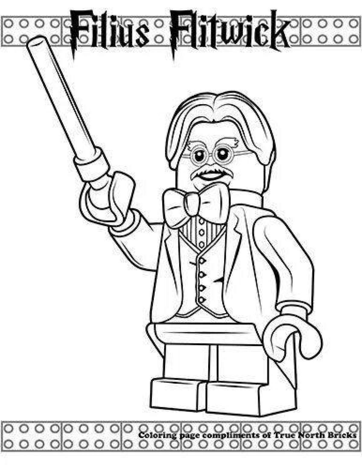 Раскраска LEGO Гарри Поттер