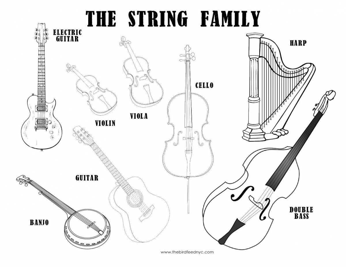 Смычковые музыкальные инструменты картинки с названиями для детей