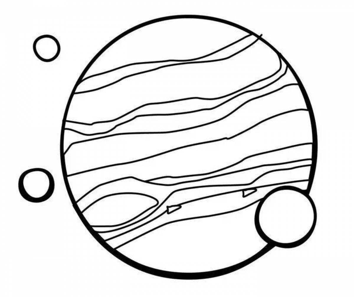 Раскраска планеты для детей 3 4. Планета Юпитер раскраска для детей. Юпитер Планета рисунок детский. Планета Юпитер рисунок для детей карандашом.