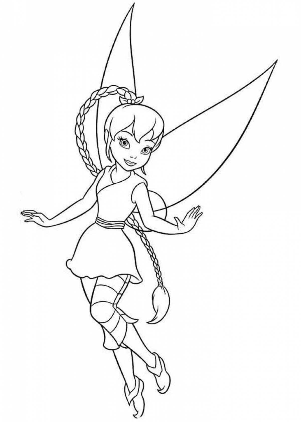 Dreamy coloring fairy din
