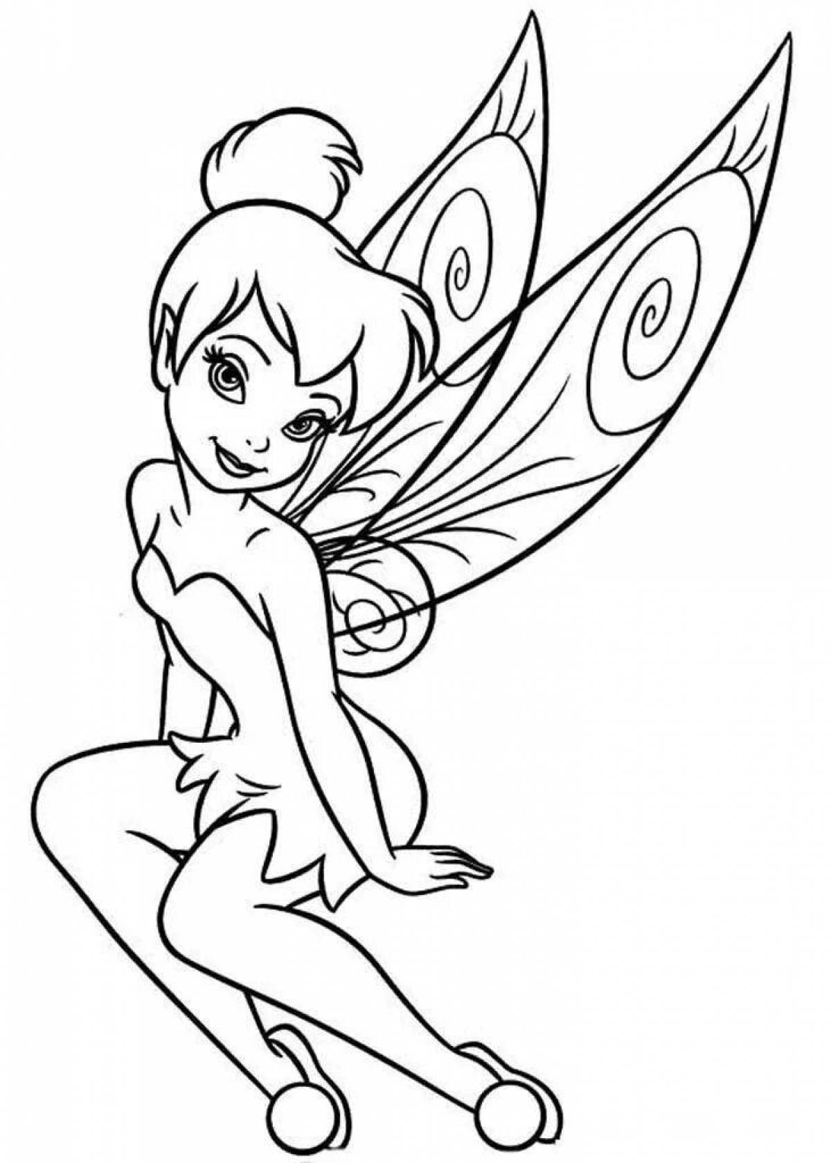 Exalted fairy ding coloring page