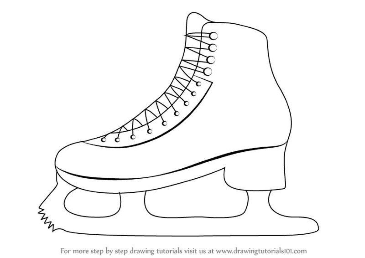 Coloring for figure skates with rich colors