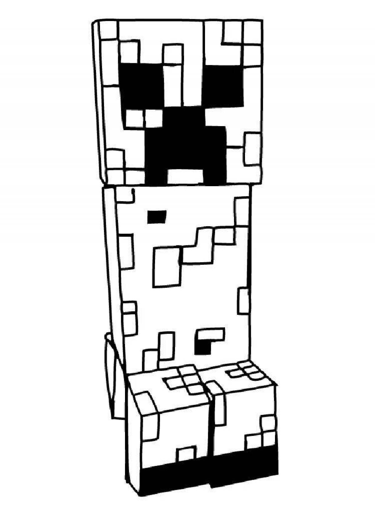 Violent creeper from minecraft