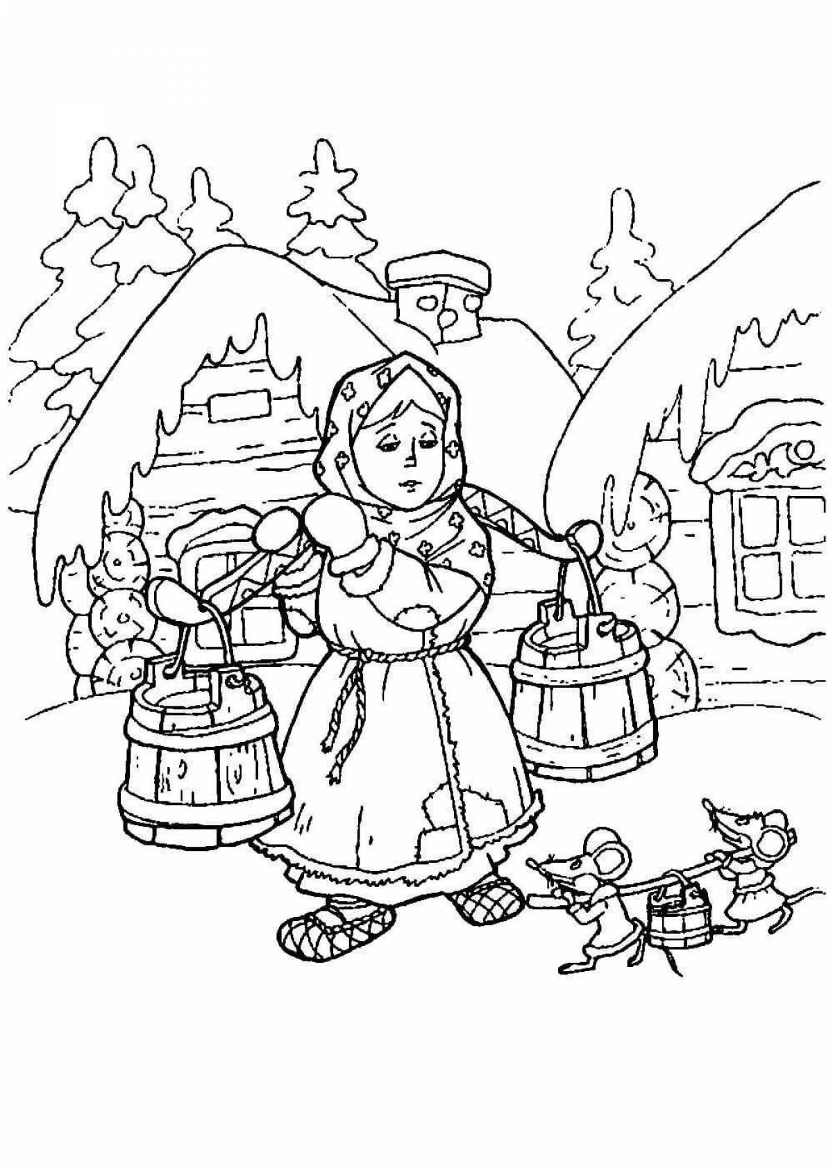 Great coloring book for the fairy tale frost