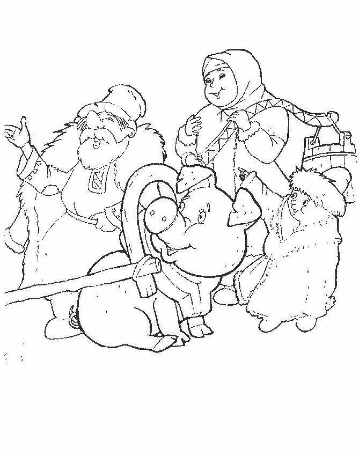 Рисунок на тему сказка морозко