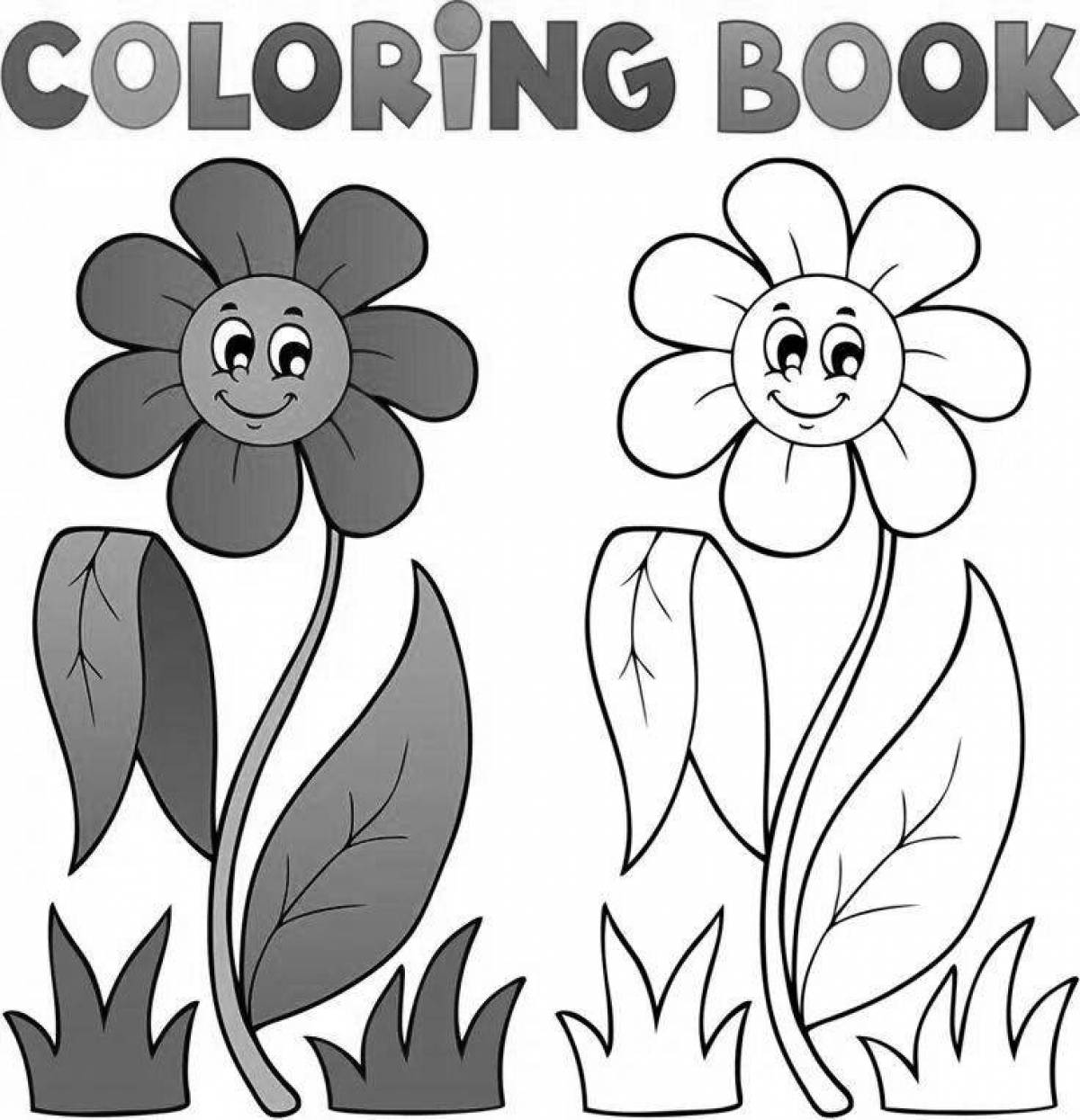 Exciting flower coloring for heroes