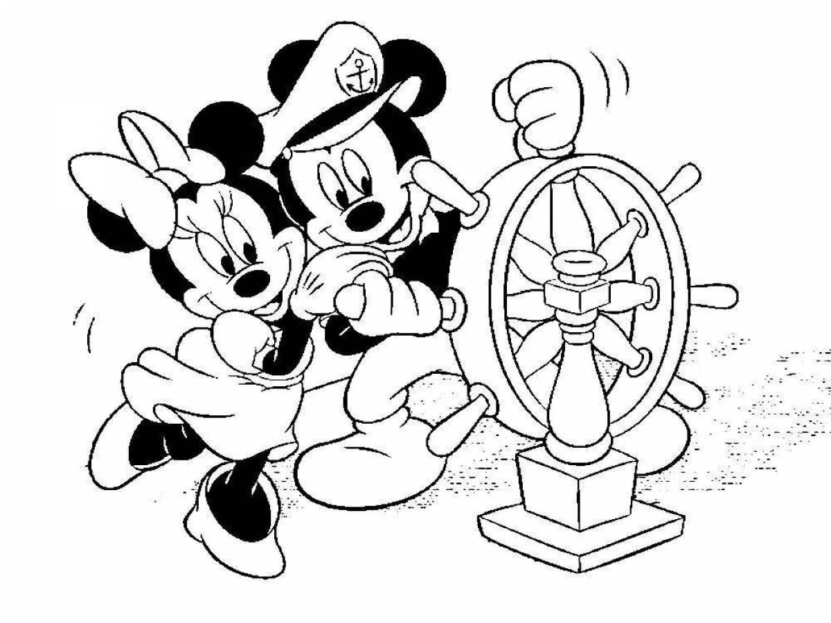 Fancy Mickey Mouse Coloring Book for Kids