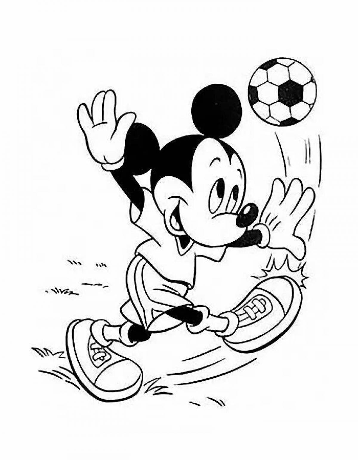 Animated mickey mouse coloring book for kids