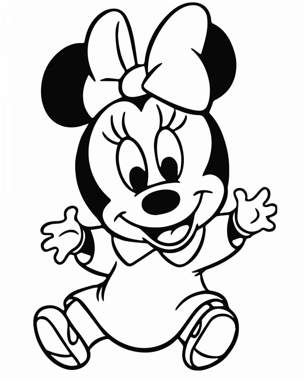 Fairy mickey mouse coloring book for kids