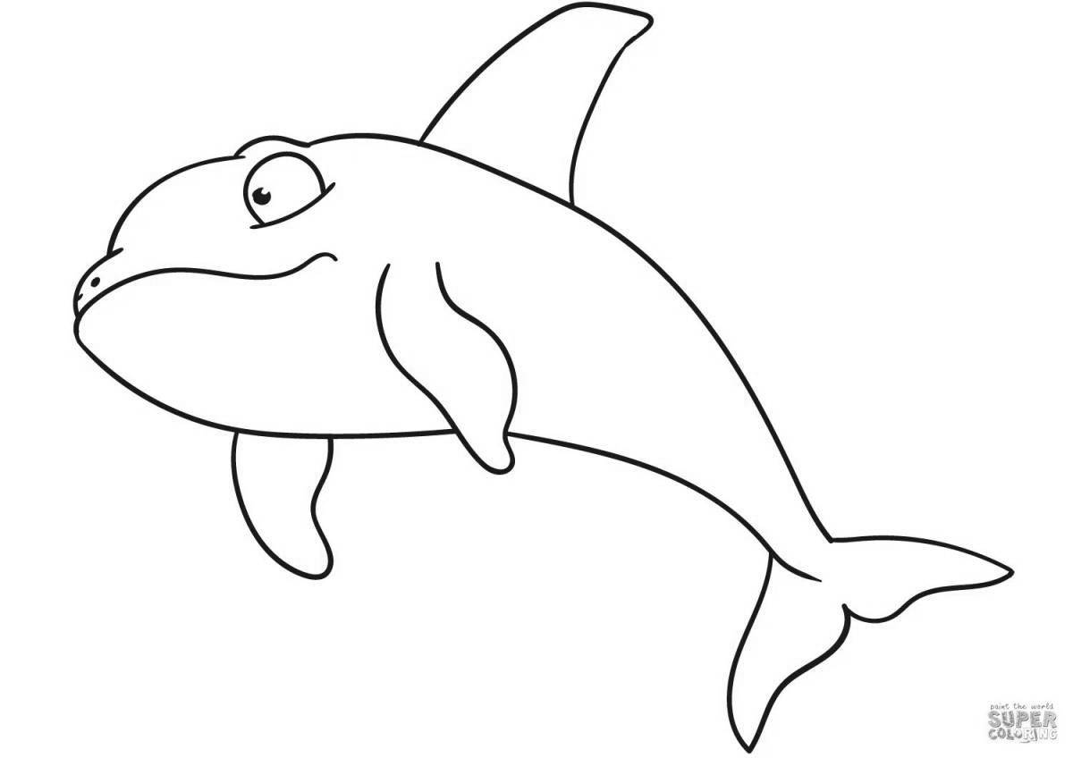 Great orca coloring book for kids