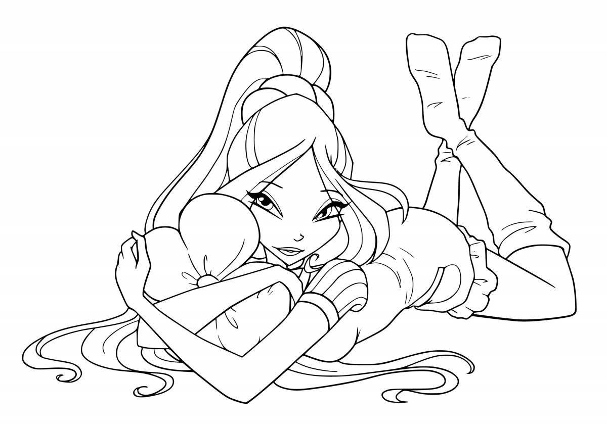Winx fun coloring for kids