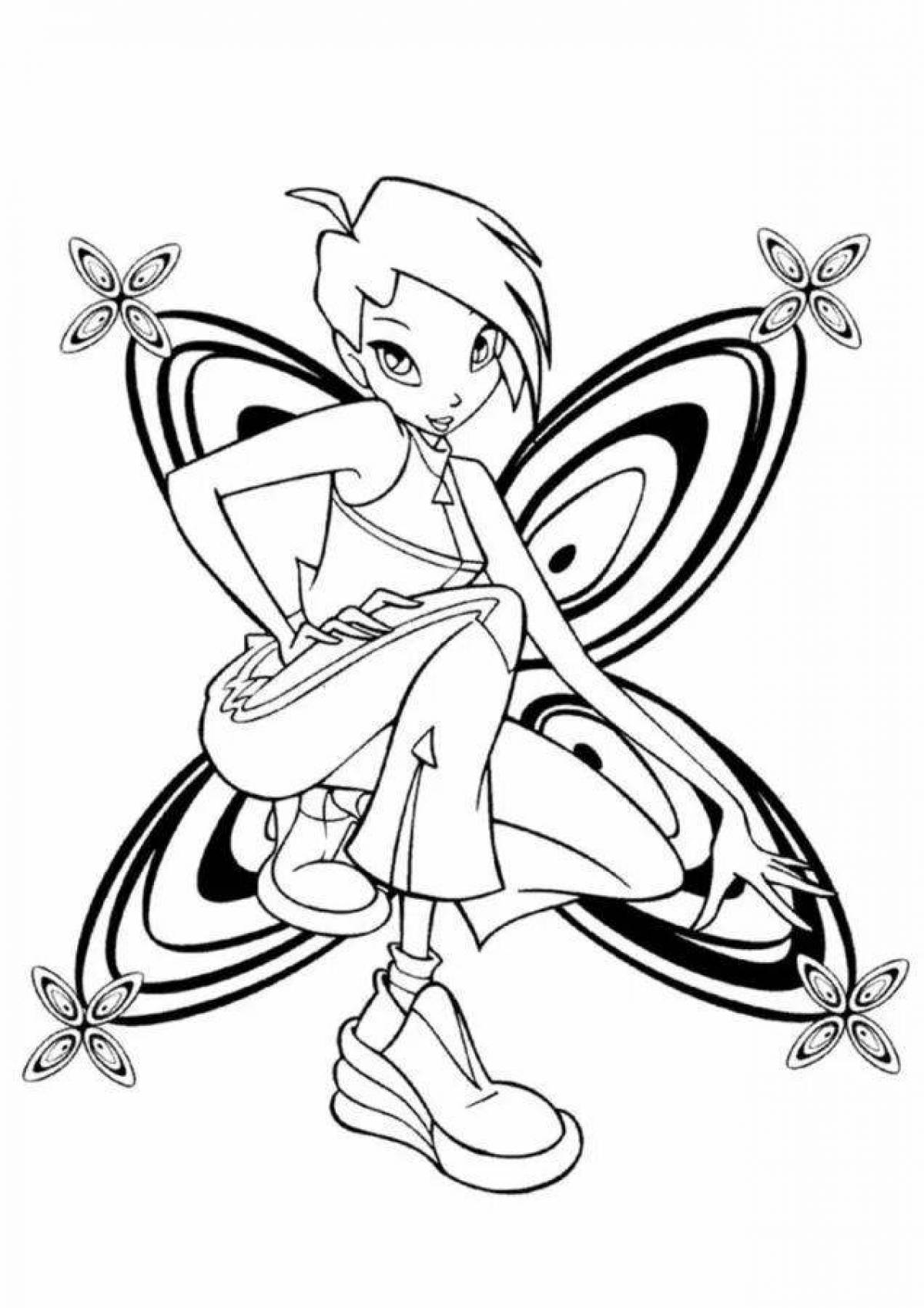 Winx inspirational coloring book for kids