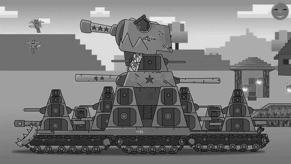Gerand's playful tank coloring page