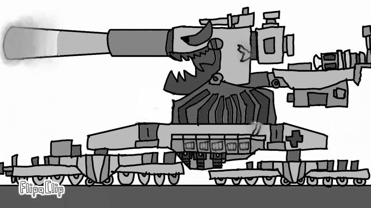 Gerand's gorgeous tanks coloring page