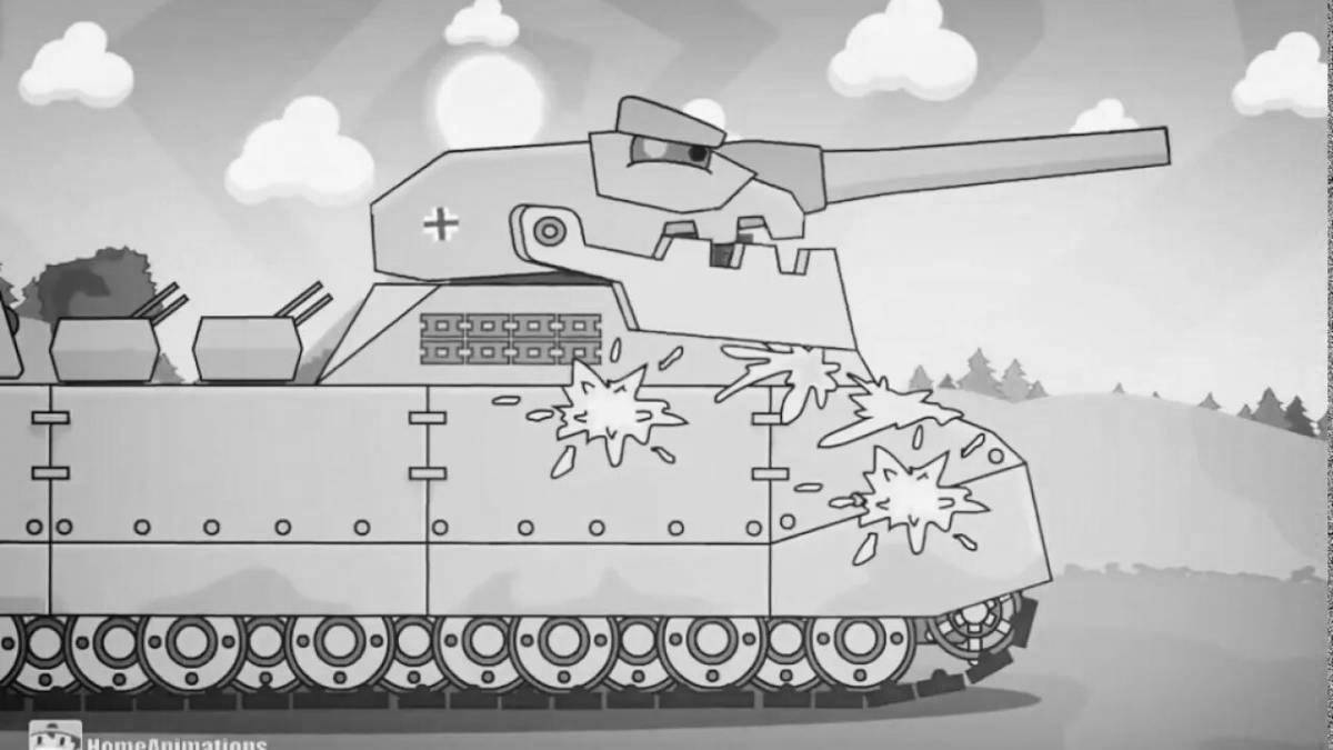 Creative tanks gerand coloring page