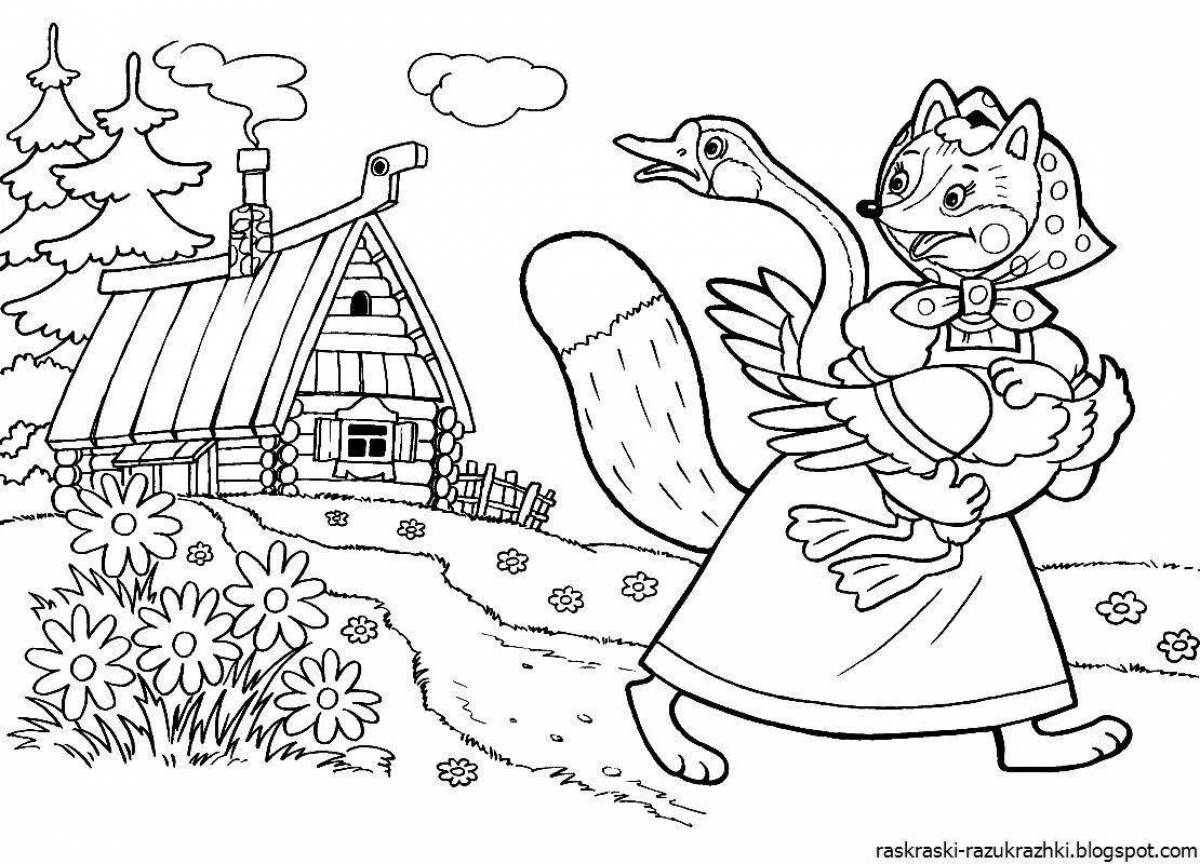Amazing coloring pages heroes of fairy tales for children