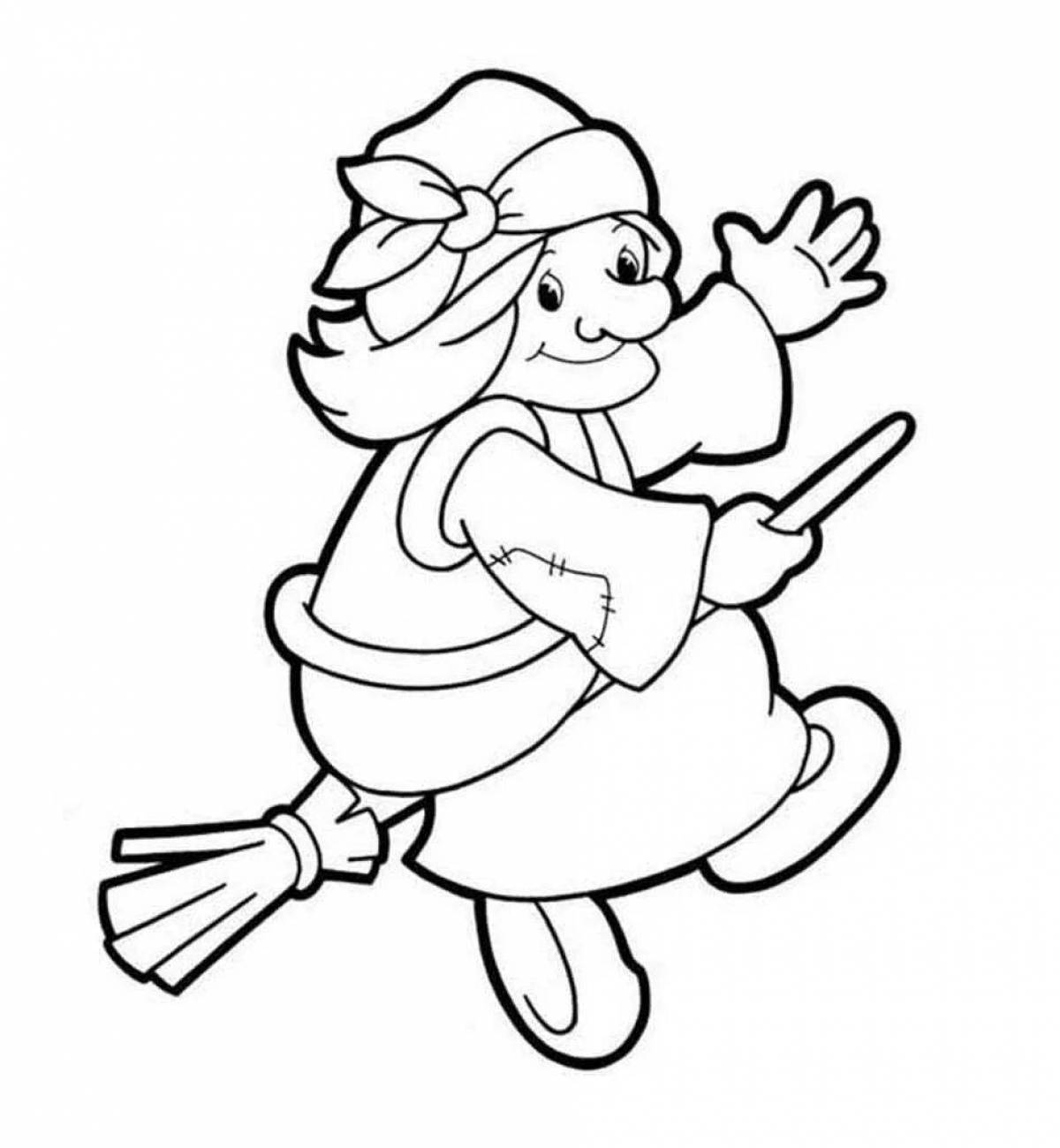 Funny coloring pages heroes of fairy tales for children