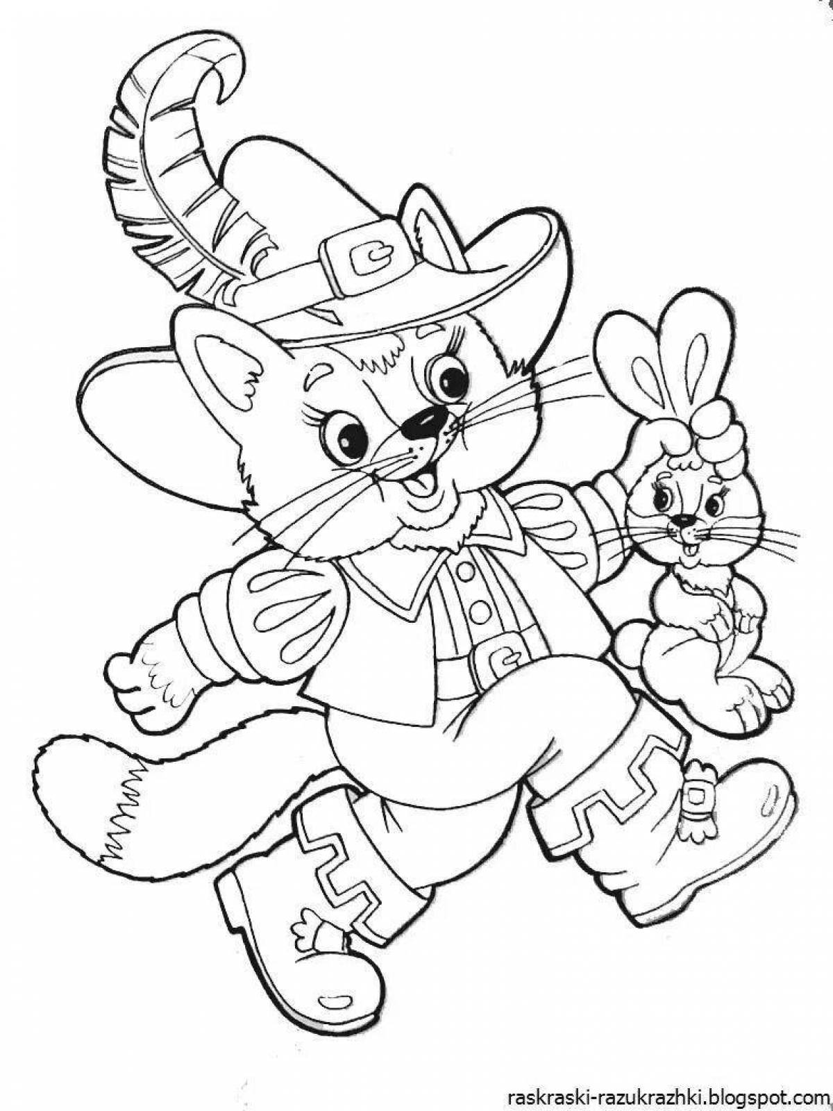 Sublime coloring pages heroes of fairy tales for children