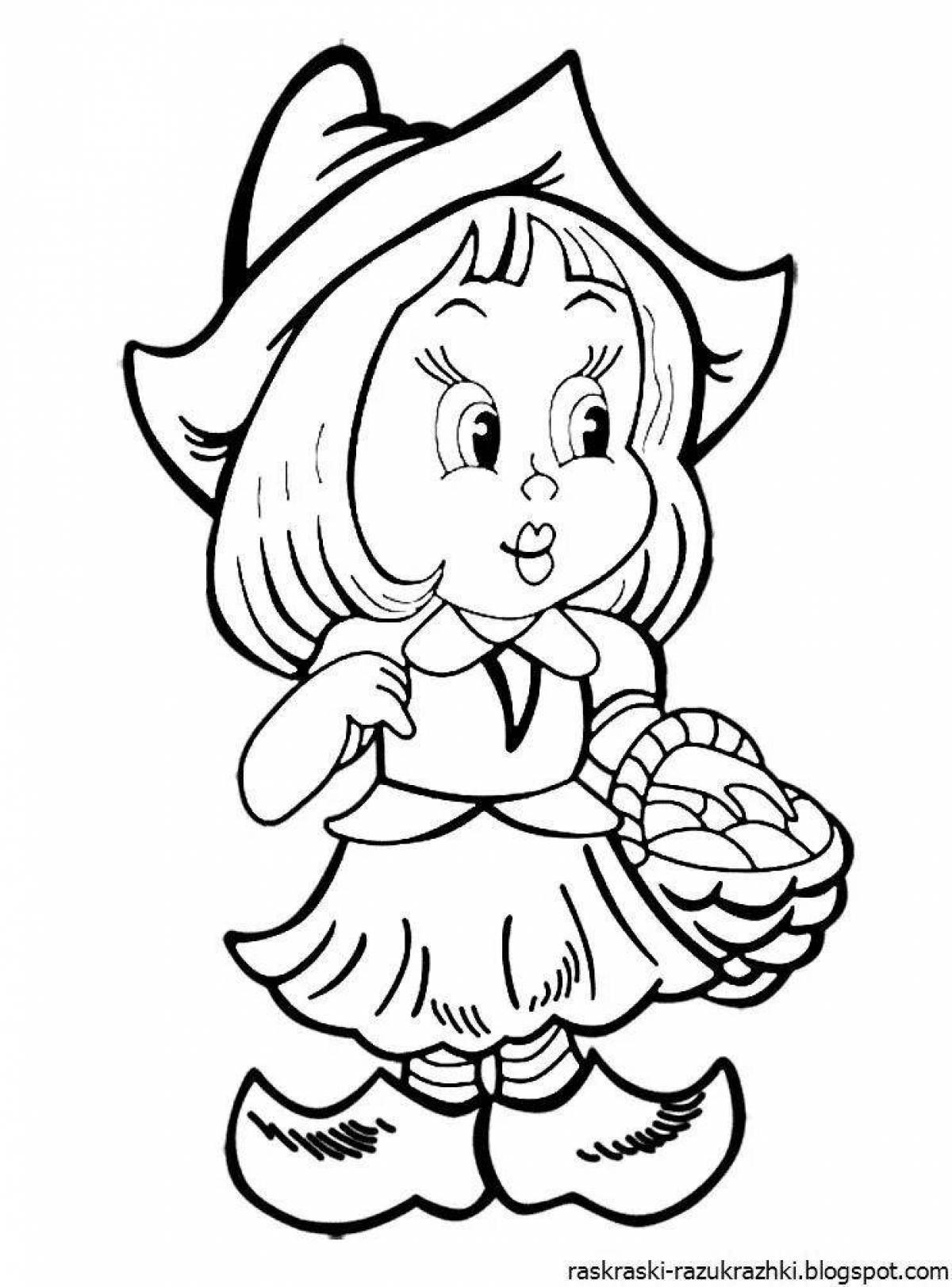 Generous coloring pages heroes of fairy tales for children