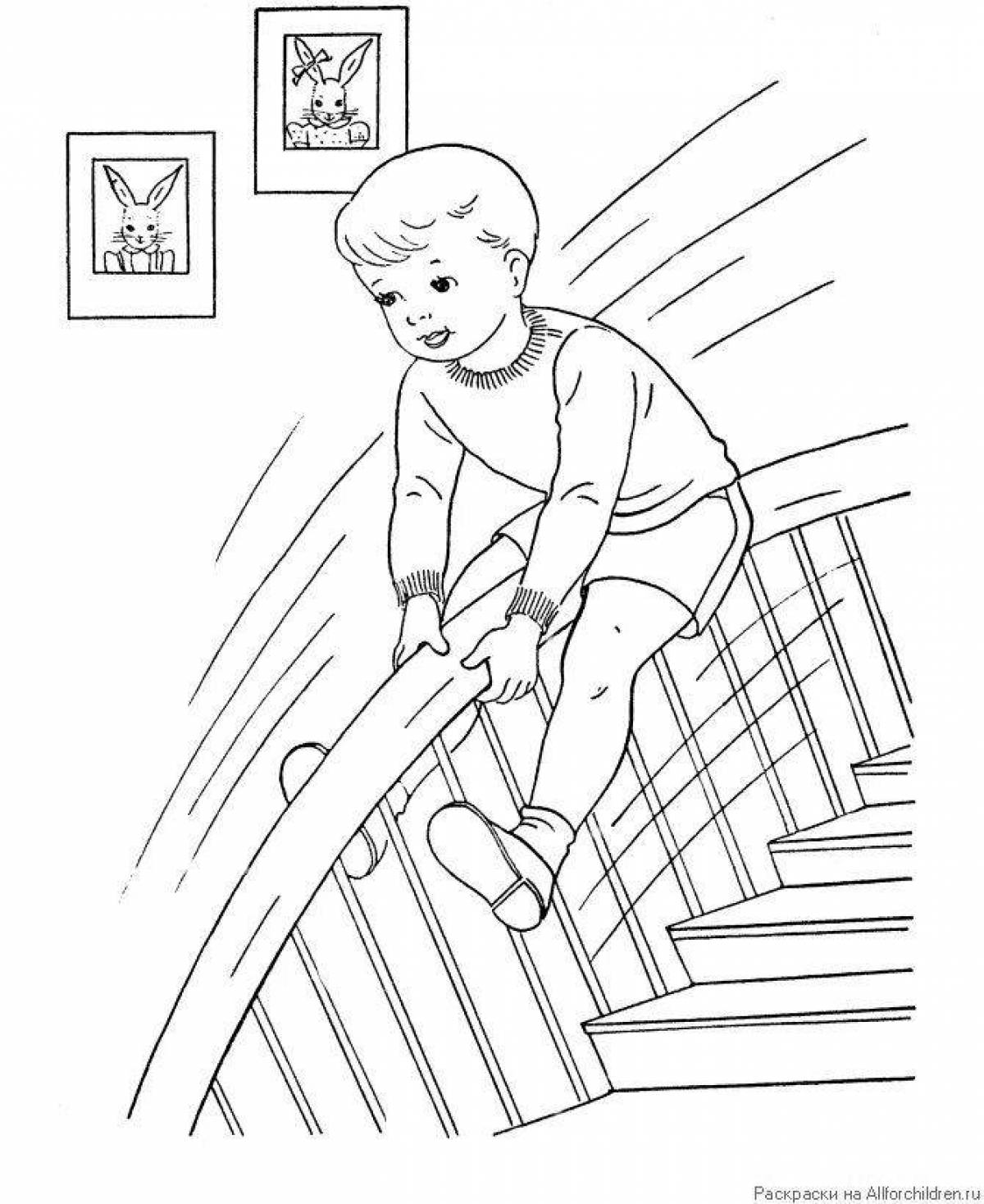 Innovation safety coloring book for preschoolers