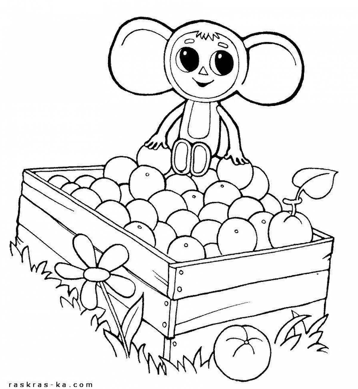 Exciting Cheburashka coloring book for kids