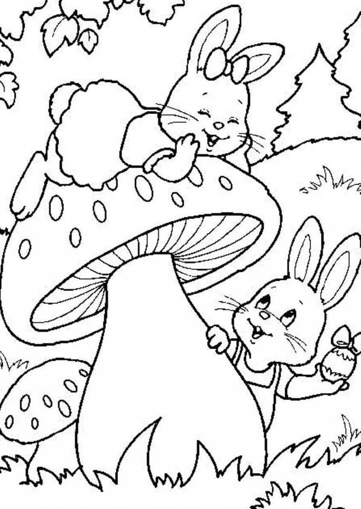 Incredible hare coloring book for 6-7 year olds