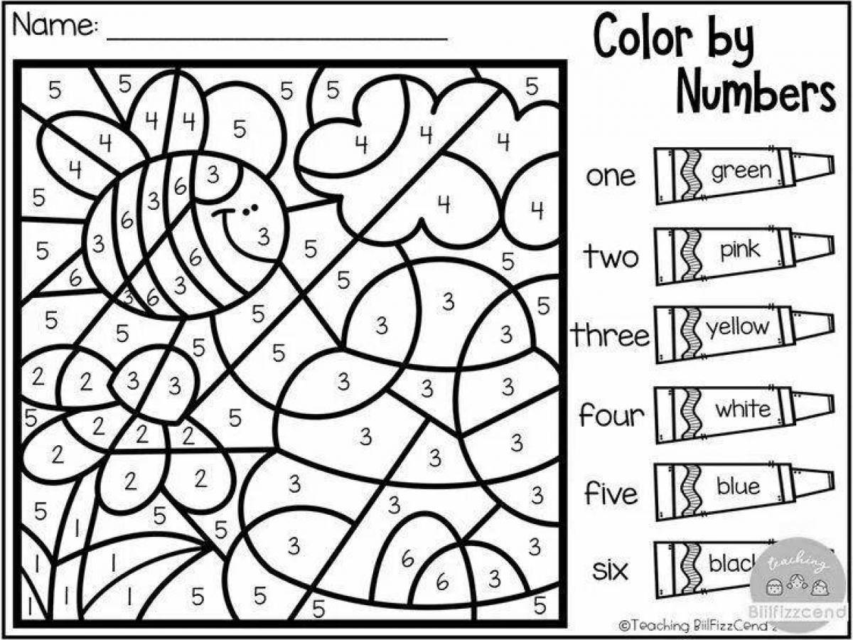 By color for kids in english #2