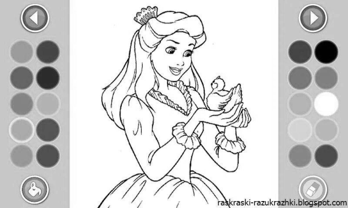 Glamorous computer mouse coloring pages for girls