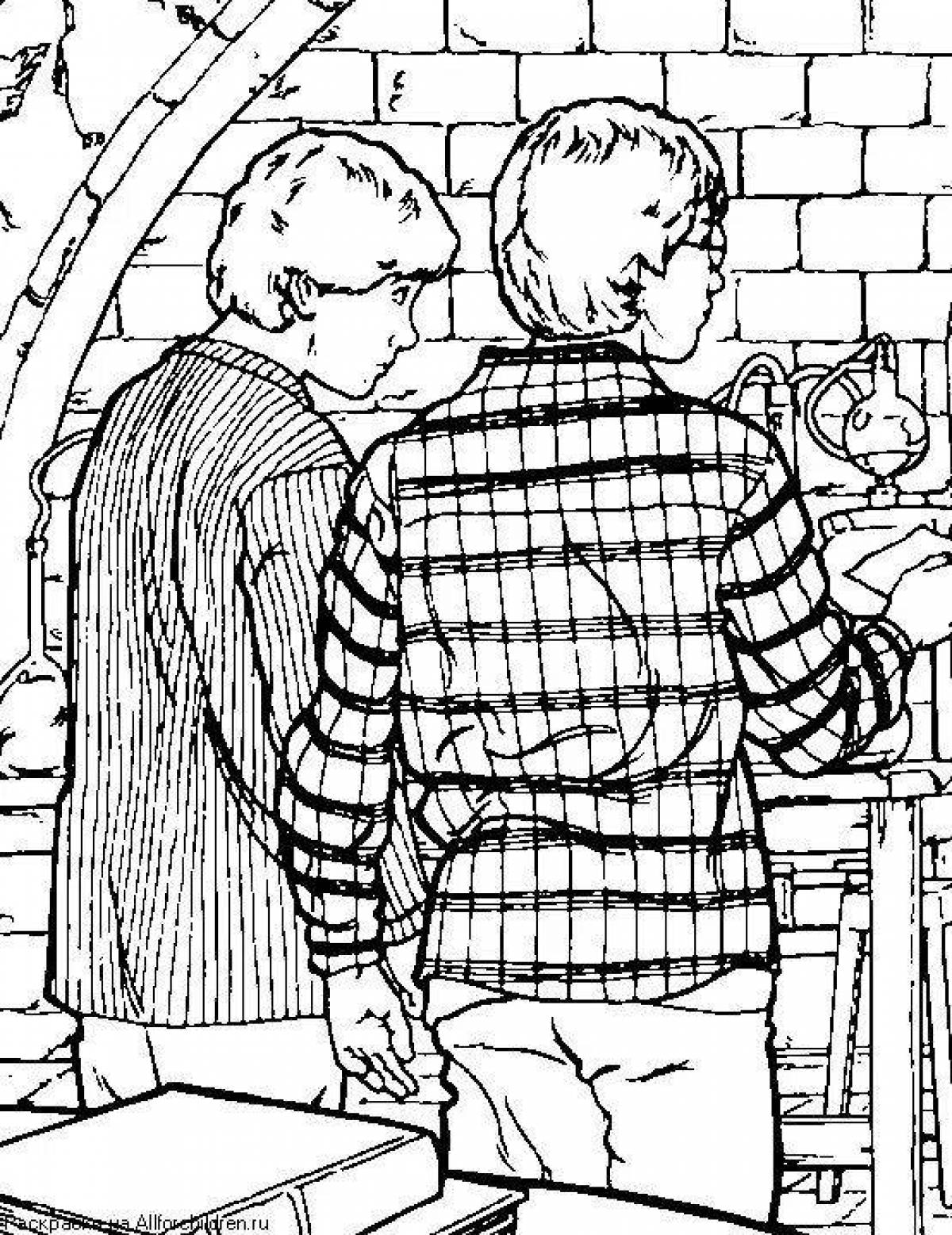Fantastic harry potter by numbers coloring book