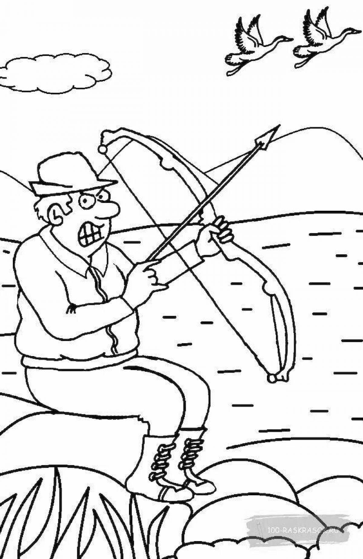 Valorous hunter coloring page