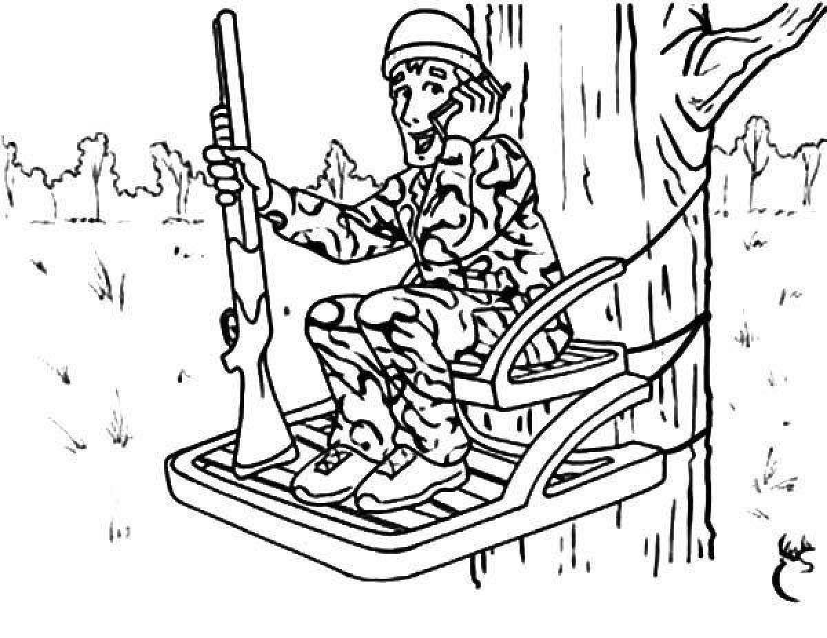 Perfect hunter coloring page