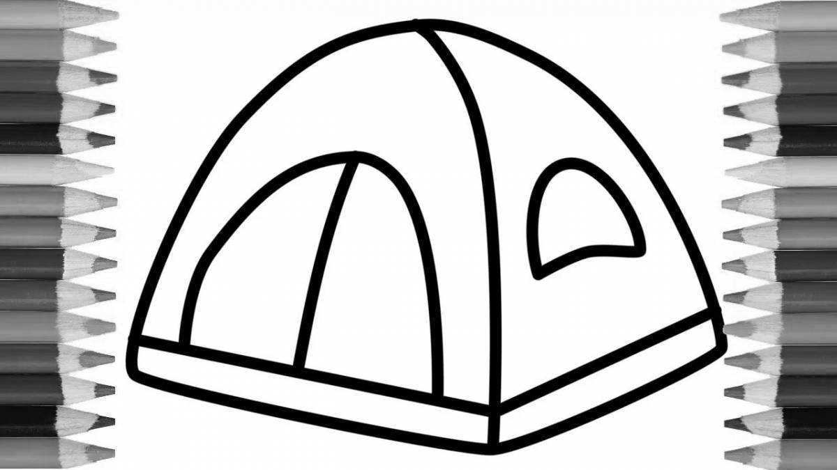 Colour-mad tent