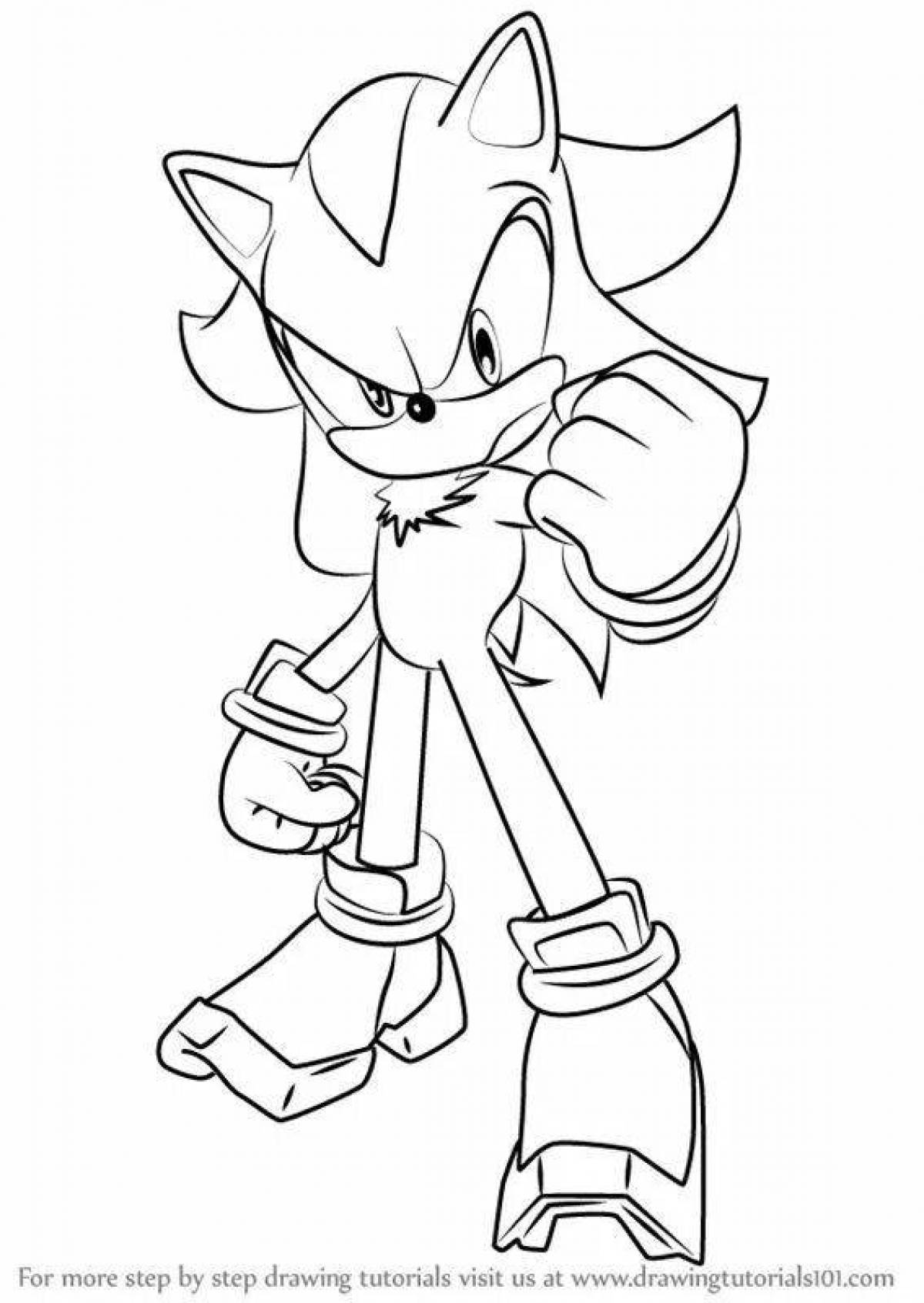 Shine shadow coloring page