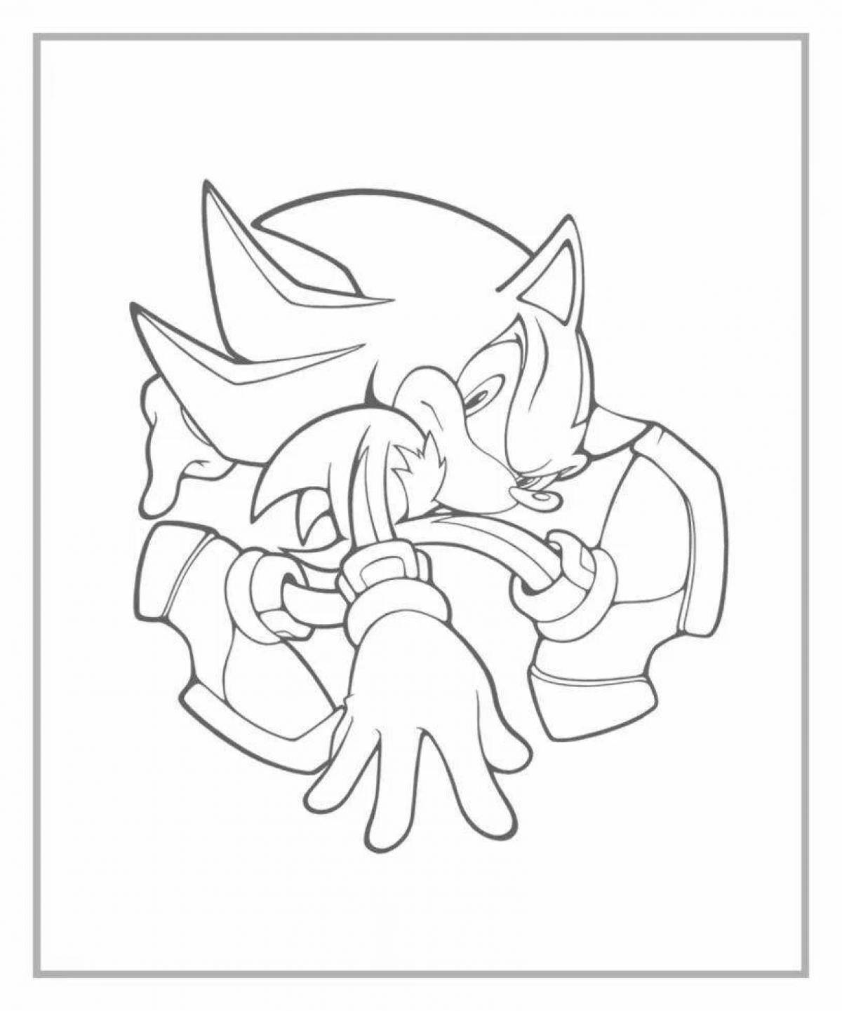 Exquisite shadow coloring page