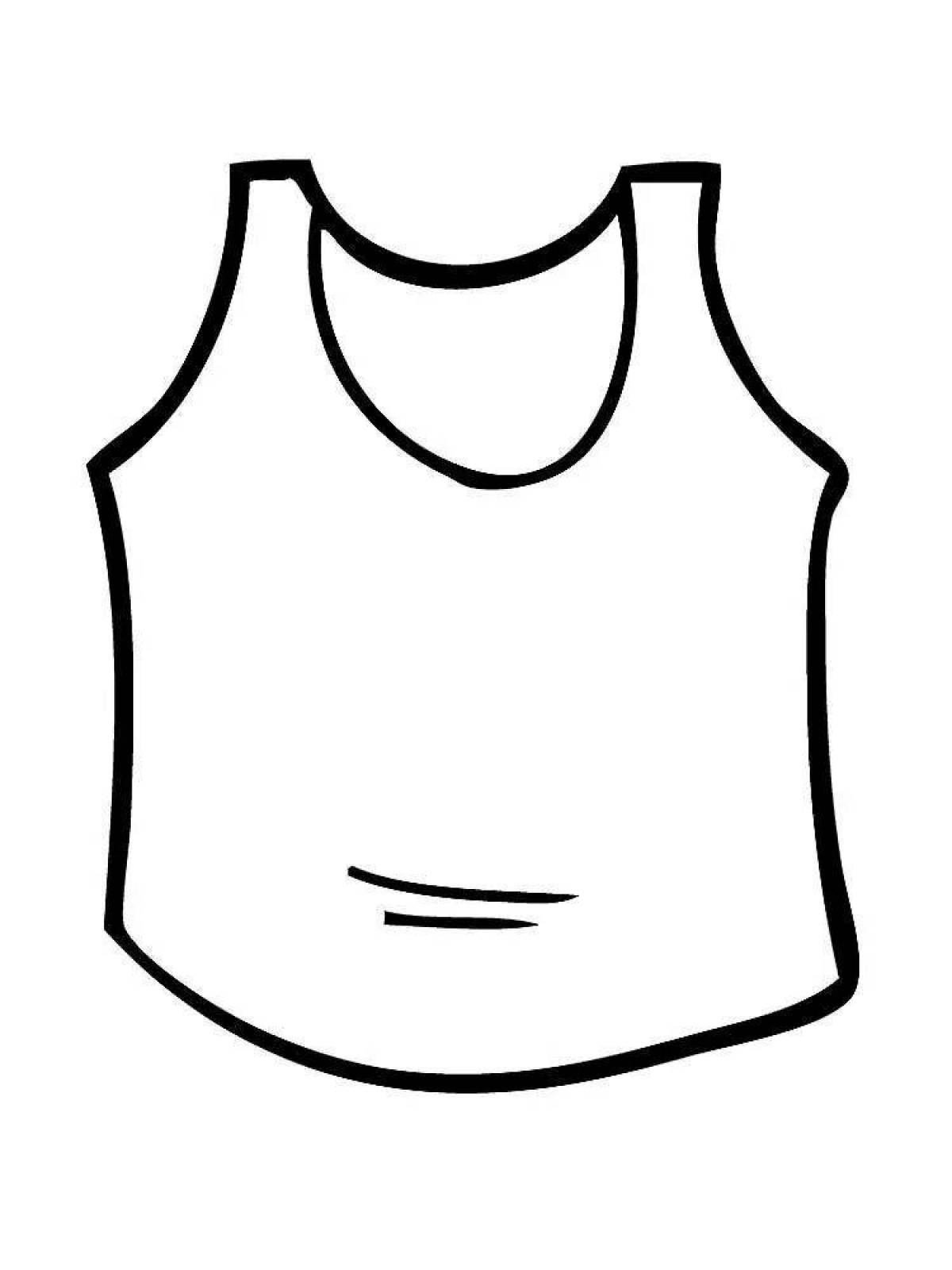 T-shirt coloring page