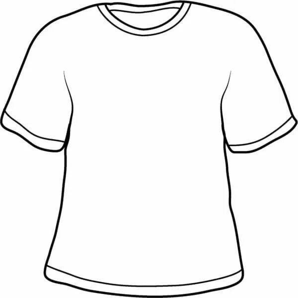 Comic T-shirt coloring page