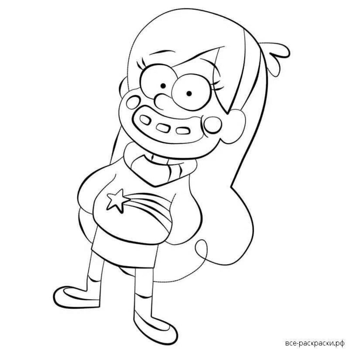 Amazing mabel coloring page