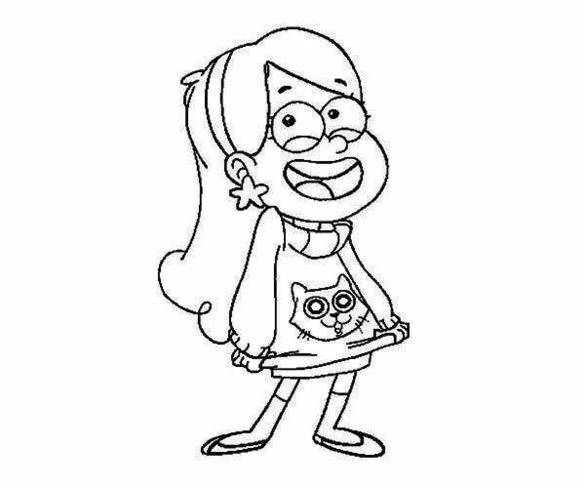 Sunny mabel coloring page