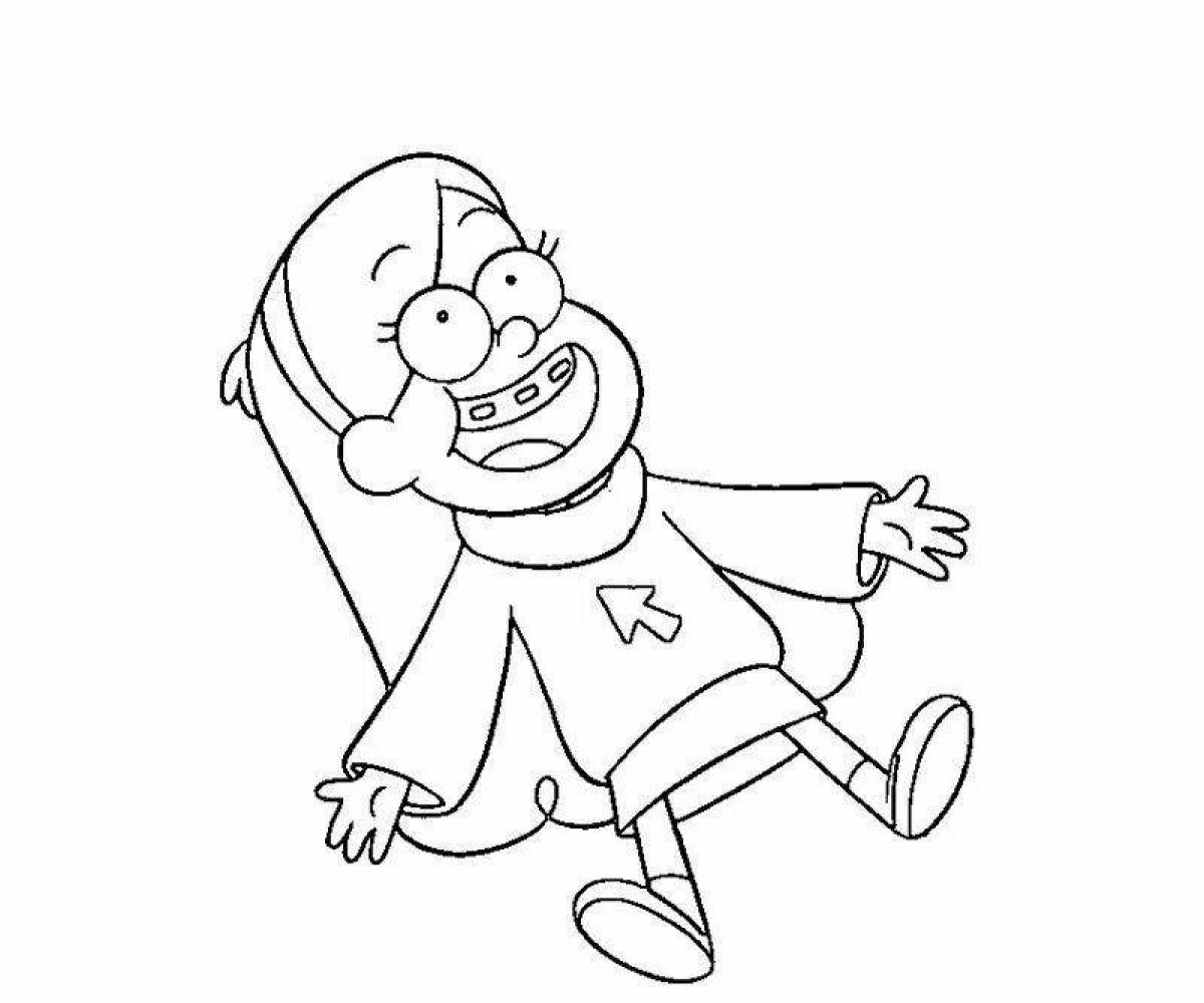 Mabel Color Explosion Coloring Page