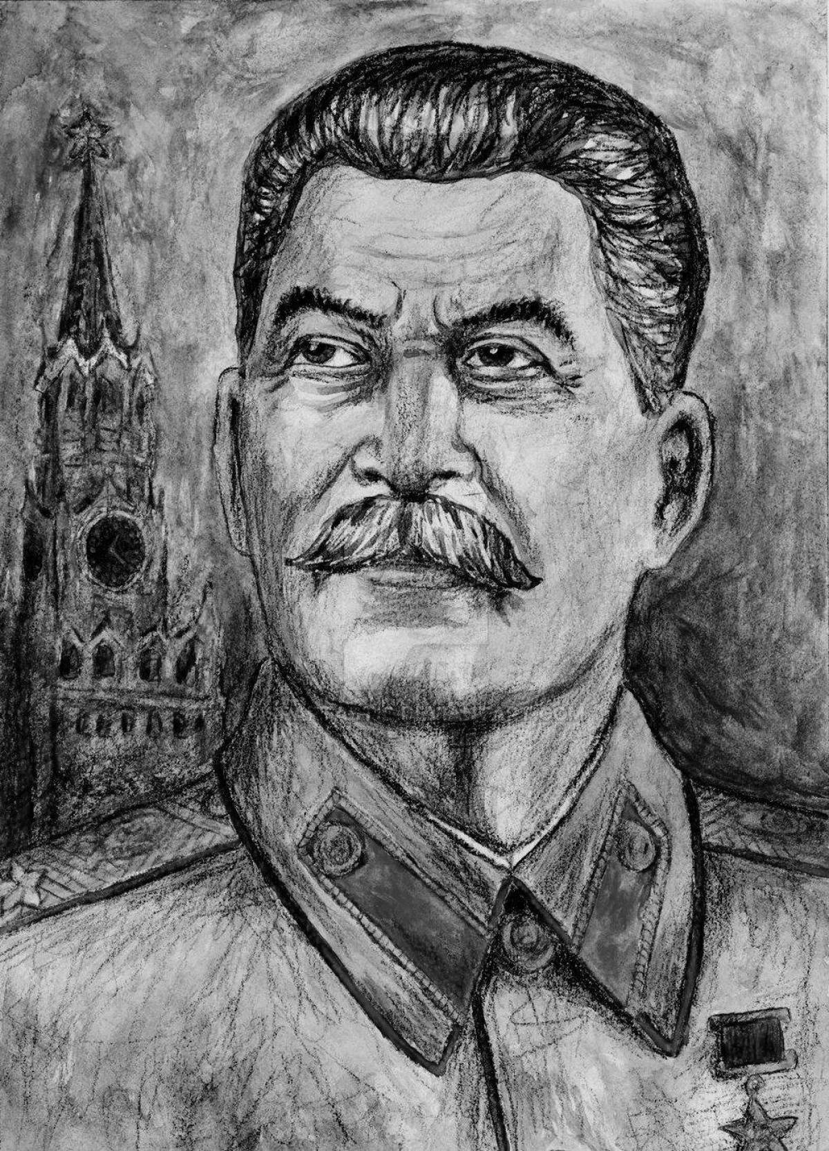 Glorious coloring of stalin