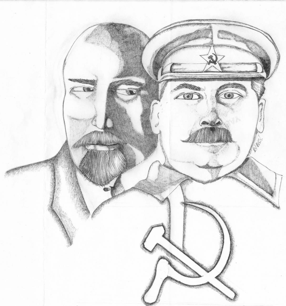 Мистическая раскраска сталин