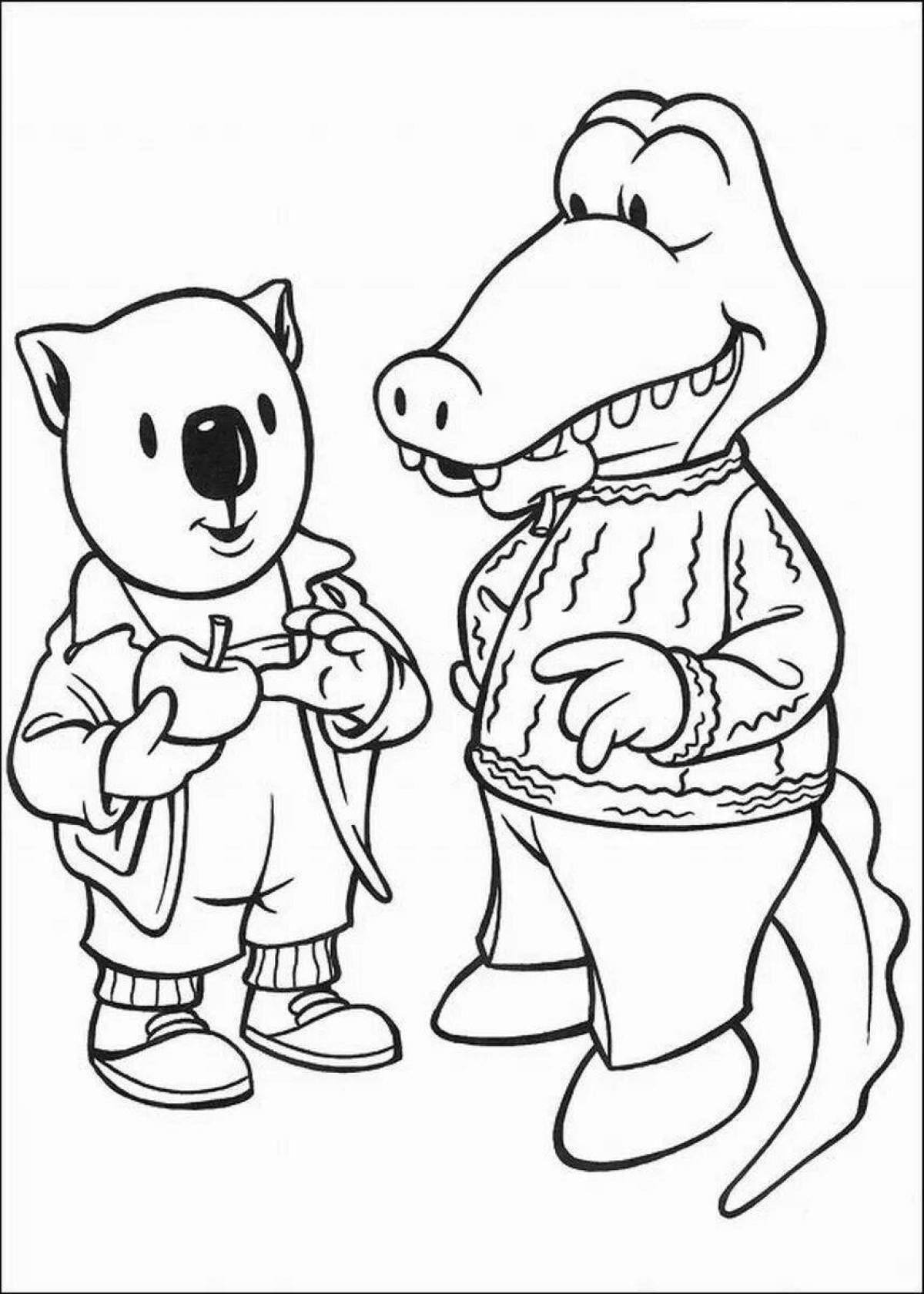 Luminous coloring pages koala brothers