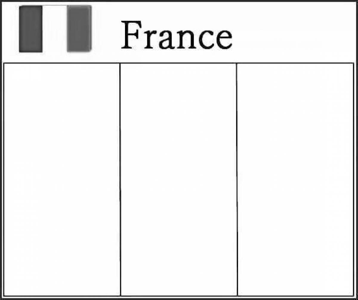 Раскраски Флаг франции (39 шт.) - скачать или распечатать бесплатно #6255