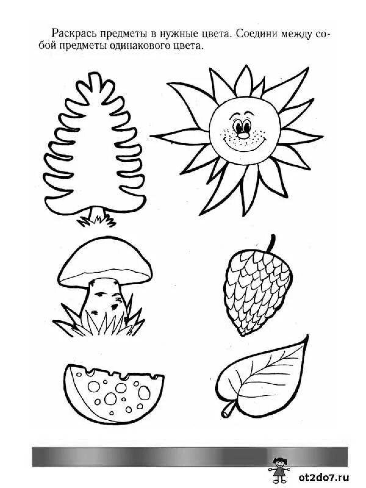Great coloring book learning colors